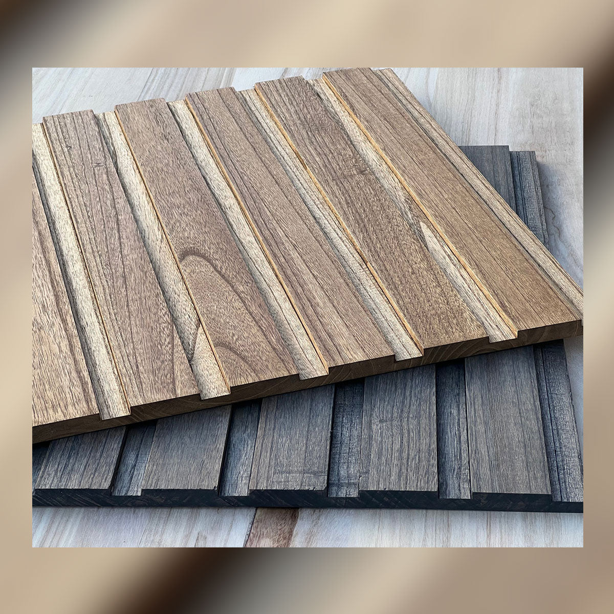 Oakley 100% Solid Hardwood Slatted Acoustic Panels