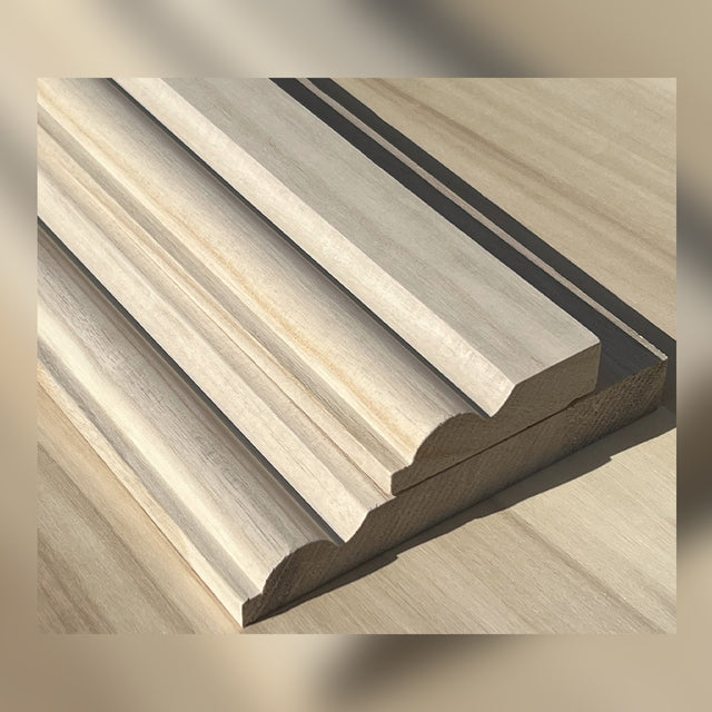 Oakley 100% Solid Hardwood Torus Skirting And Architrave Samples